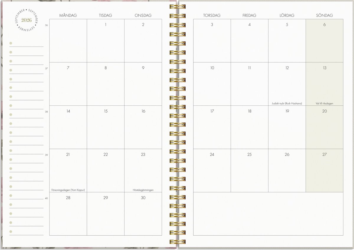 Burde 2026 Kalender, Life Planner, Essentials A5
