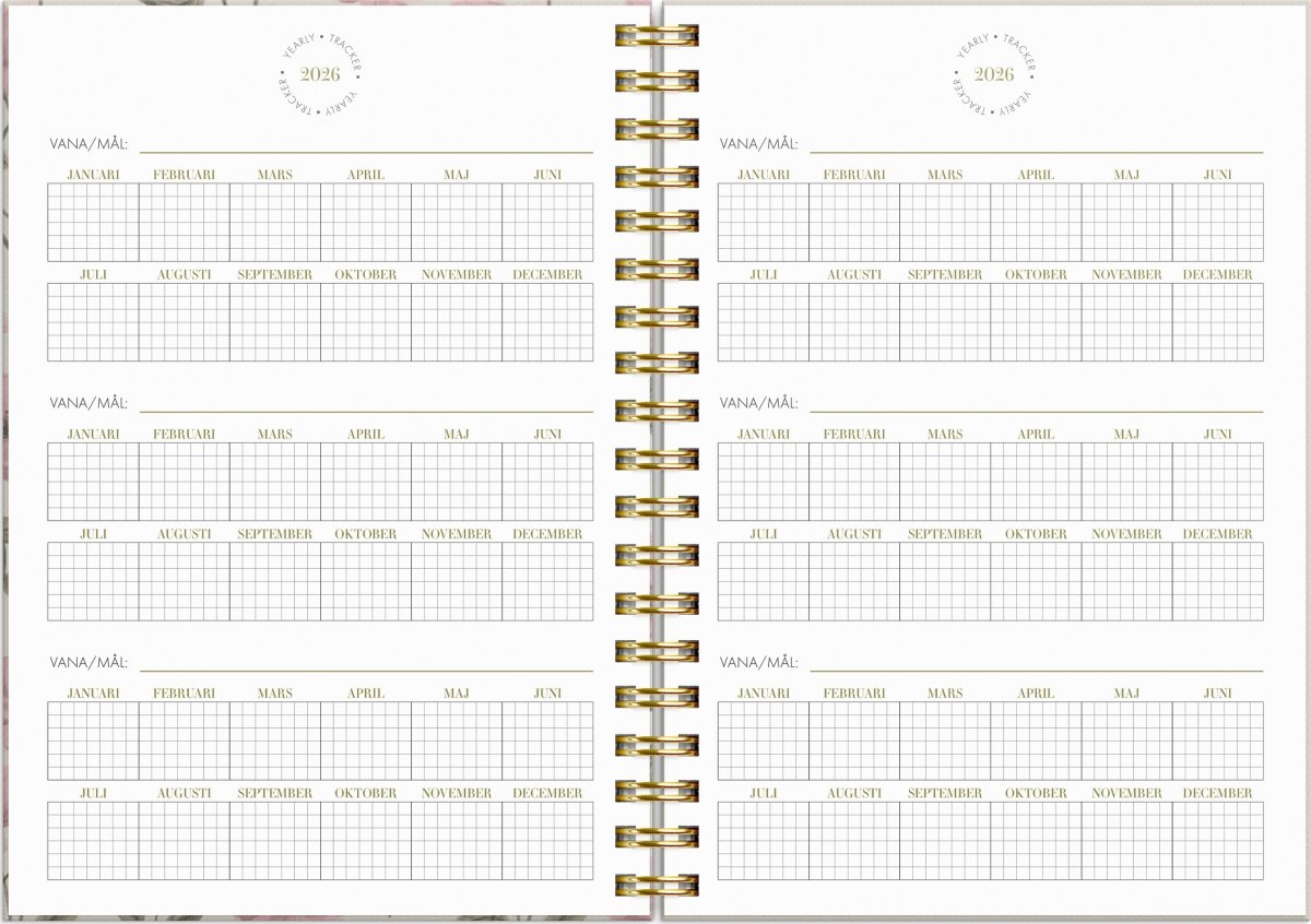 Burde 2026 Kalender, Life Planner, Essentials A6