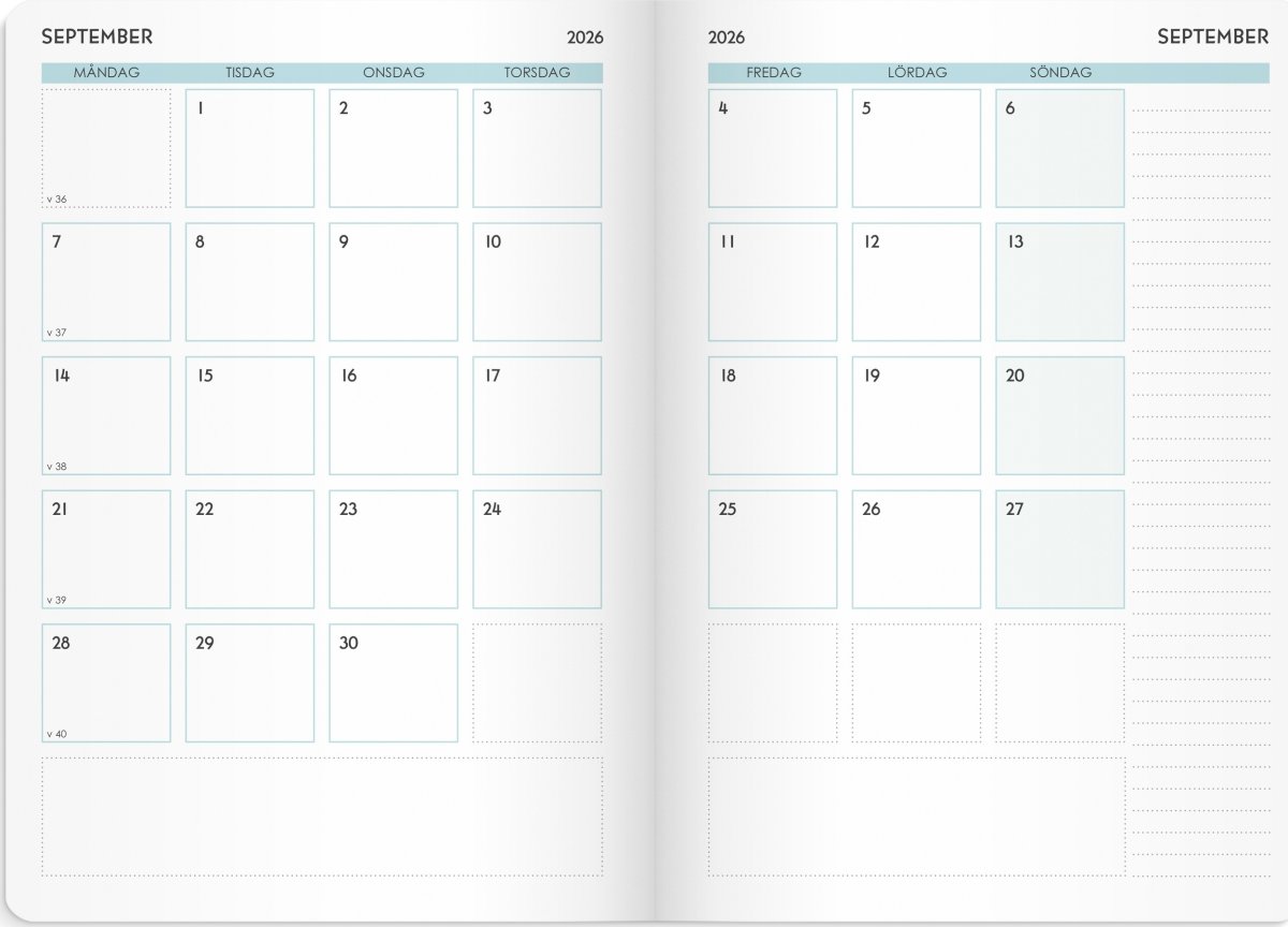 Burde 2026 Kalender, Life Planner, Focus