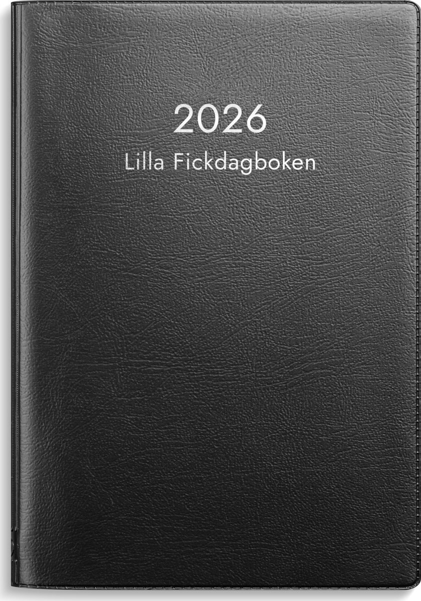Burde 2026 Lilla Fickdagboken, Plast, Svart
