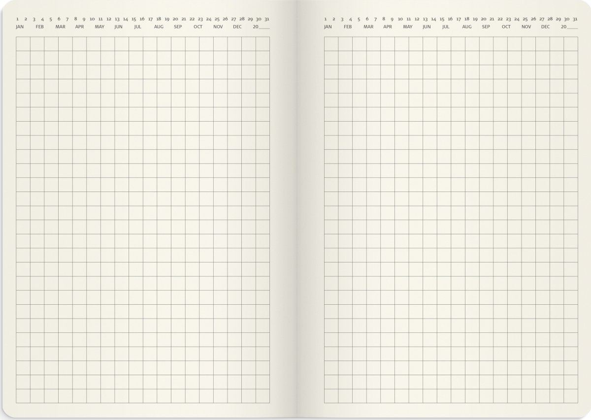 Burde 2026 Liten veckokalender Forma Deluxe brun