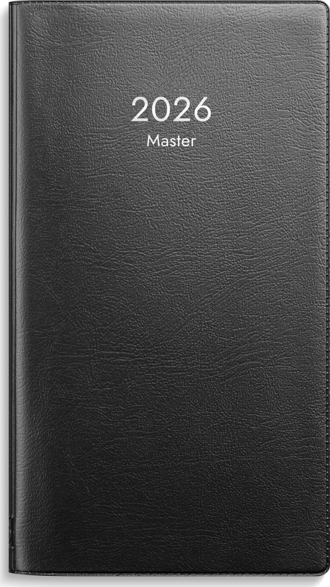 Burde 2026 Kalender Master, Plast, Svart
