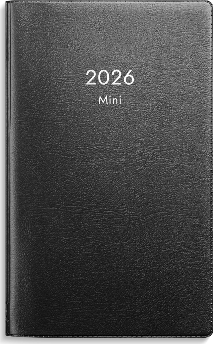 Burde 2026 Kalender Mini, Plast, Svart