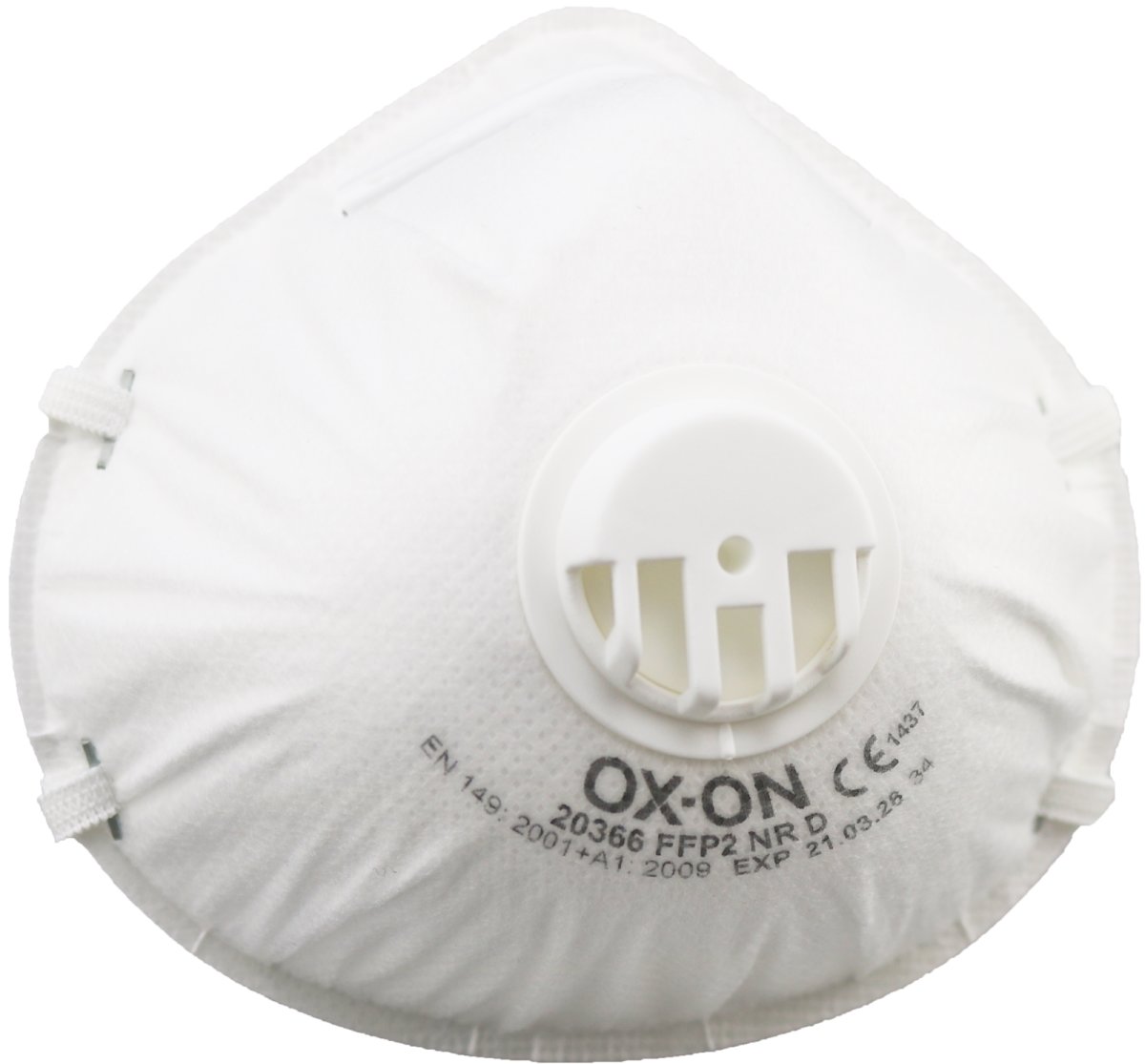 OX-ON Dammmask Basic FFP2 NR D m/ventil, 20 st.