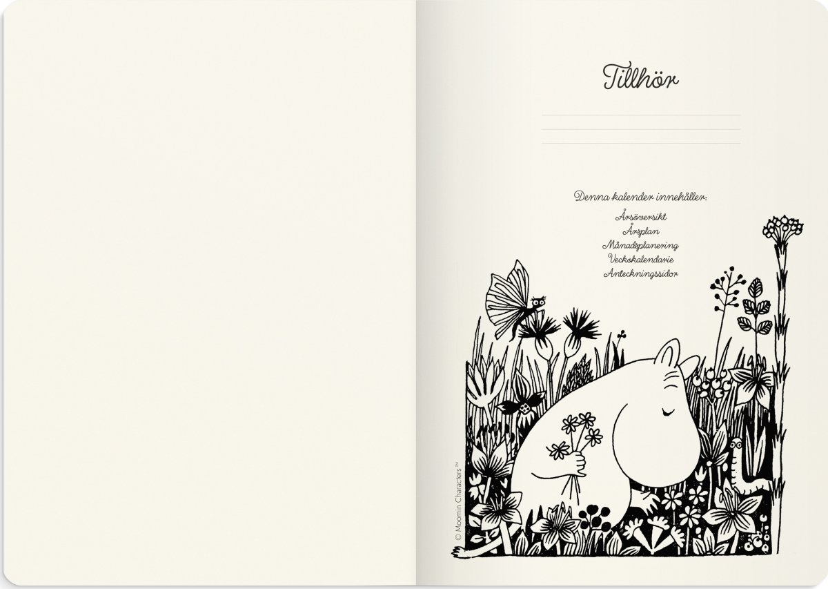 Burde 2026 Kalender, Mumin A5