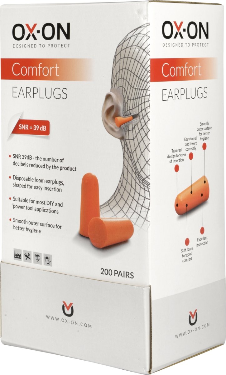 OX-ON Öronproppar Comfort, 39 dB, 200 par