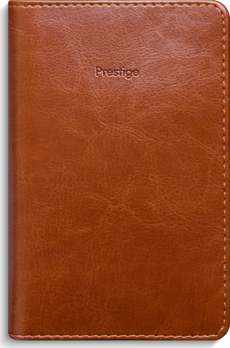 Burde 2026 Kalender Prestige, Konstläder, Cognac