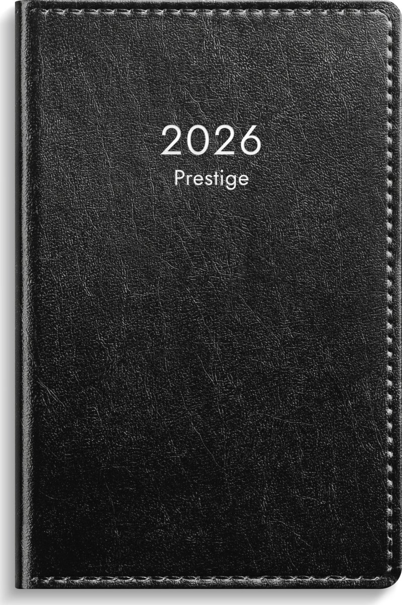 Burde 2026 Kalender Prestige, Konstläd, Svart, Inb