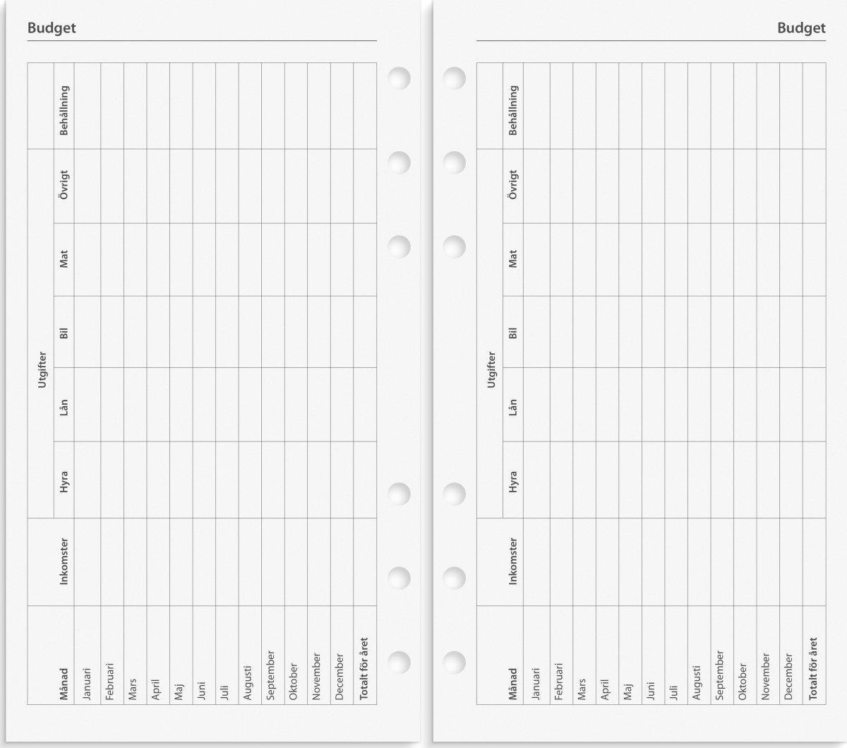 Burde 2026 Kalender, Regent Grundsats