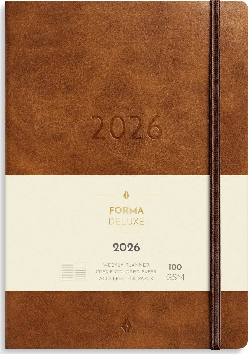 Burde 2026 Stor Veckokalender, Forma De Luxe, Brun