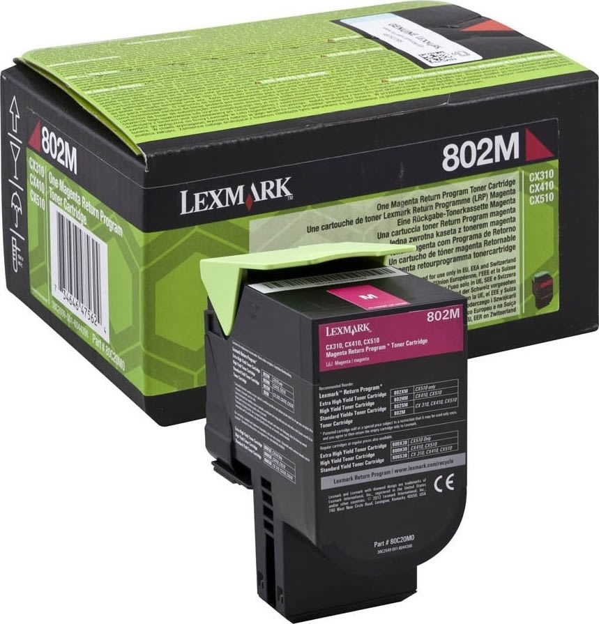 Toner Lexmark 80C20M0 Magenta 1000 sidor