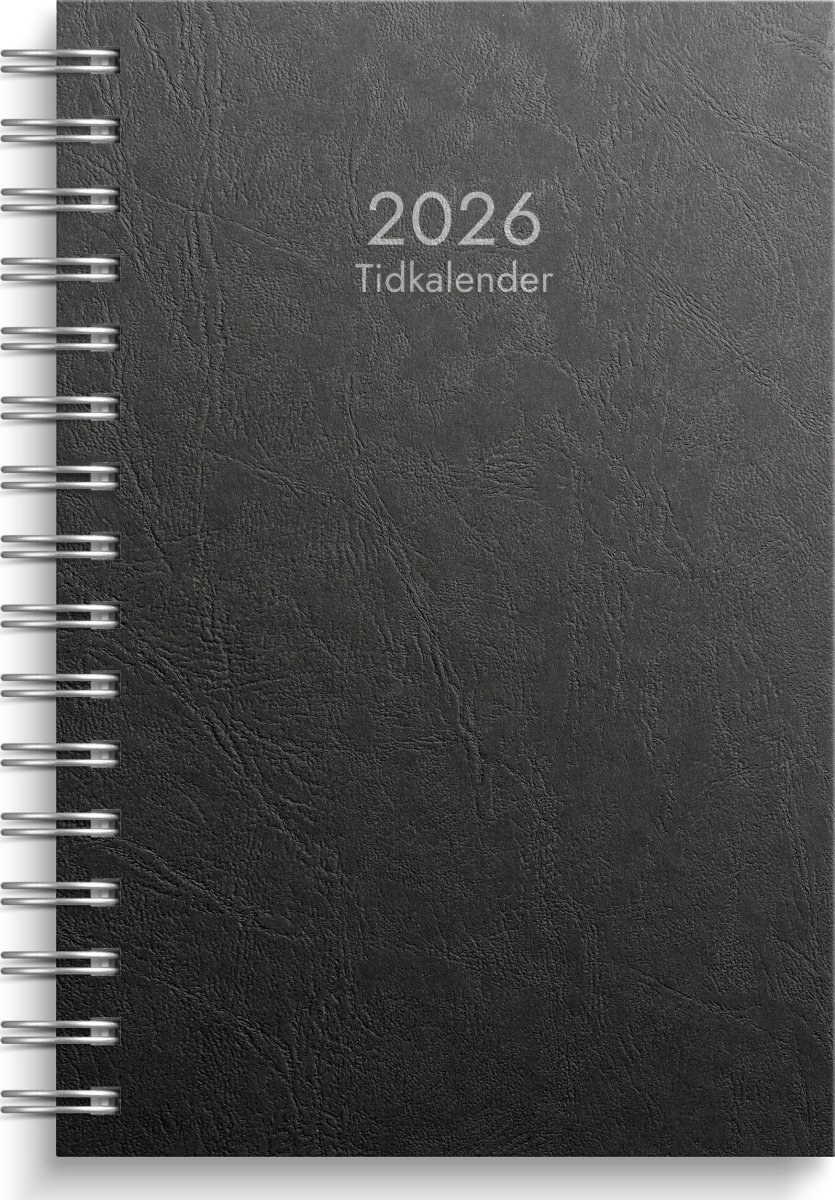 Burde 2026 Tidkalender Svart Kartong