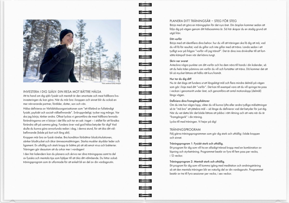 Burde 2026 Träningskalendern, A5, 2i1