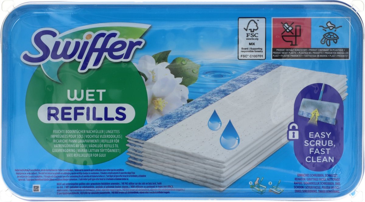 Swiffer Golvmopp Wet Refills, 20 våtservetter