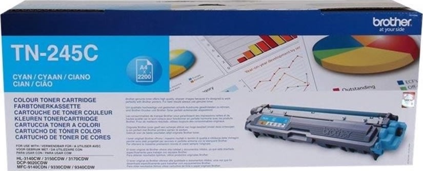 Lasertoner Brother TN245C Cyan 2200 sidor