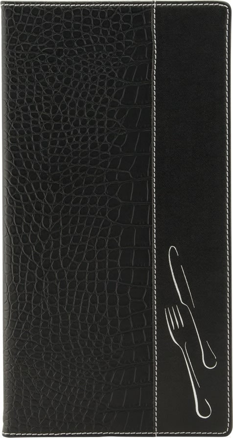 Securit Crocodile Menyomslag | A45 | Svart