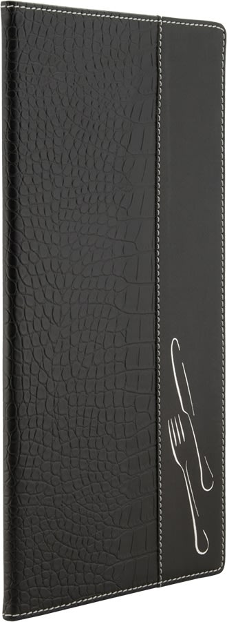 Securit Crocodile Menyomslag | A45 | Svart