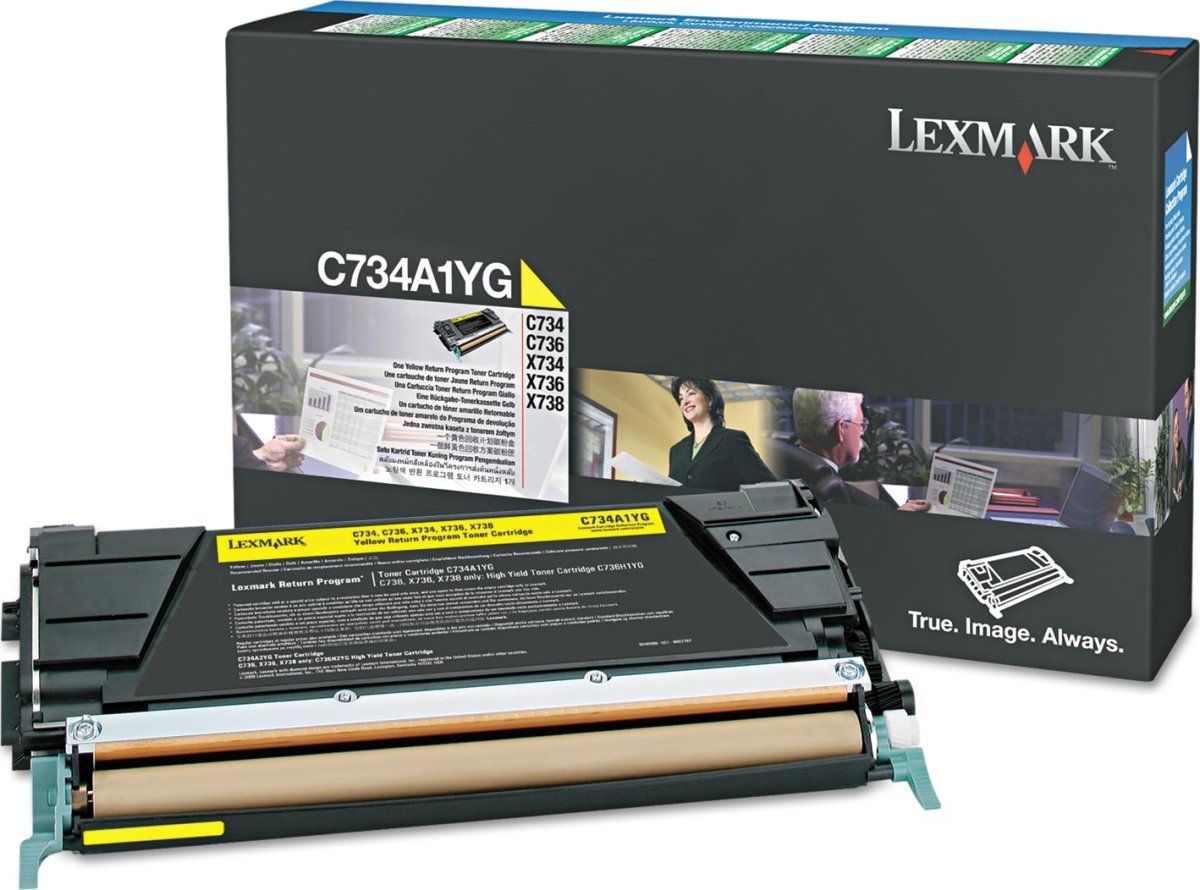 Lasertoner Lexmark X746A1YG Gul 7000 sidor