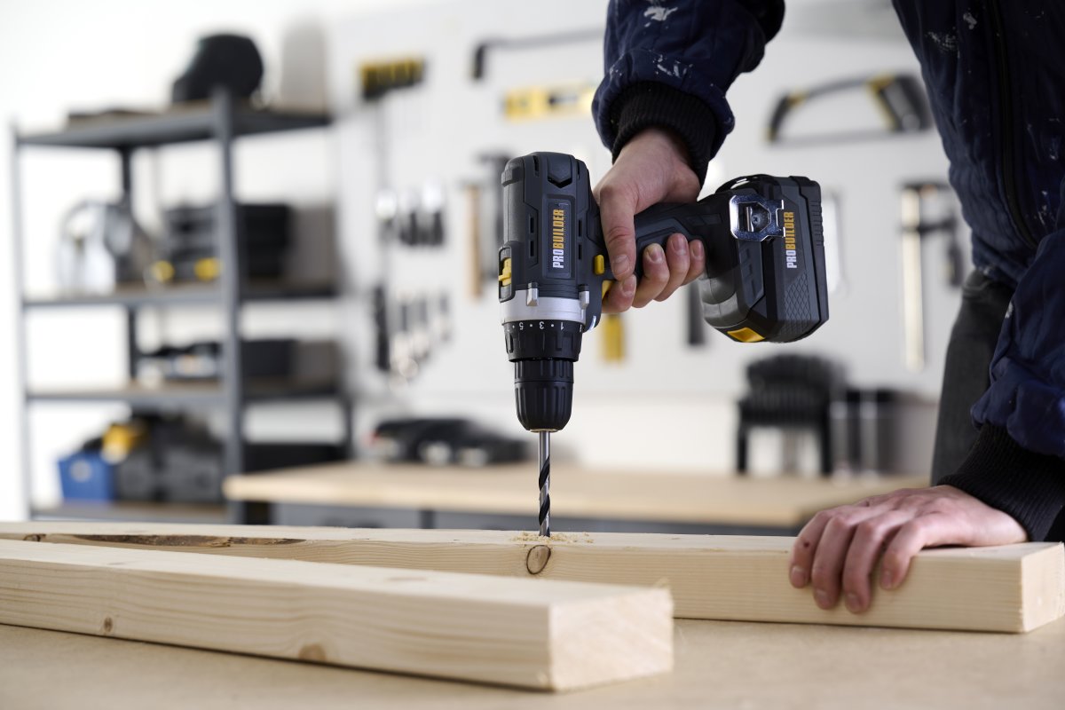 Probuilder 18V Borrmaskin, batteridriven
