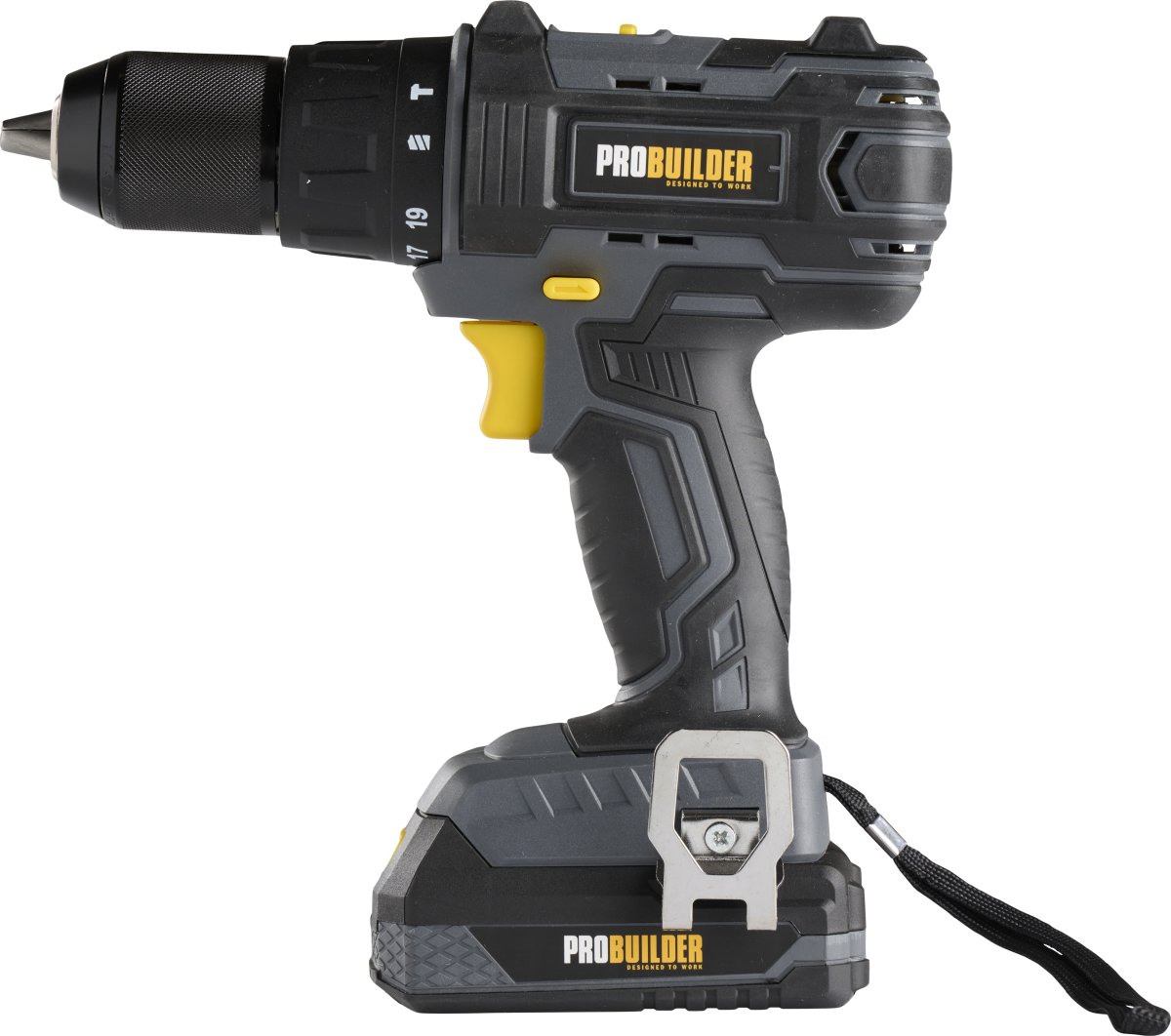 Probuilder borrmaskin med slagbatteri 18V