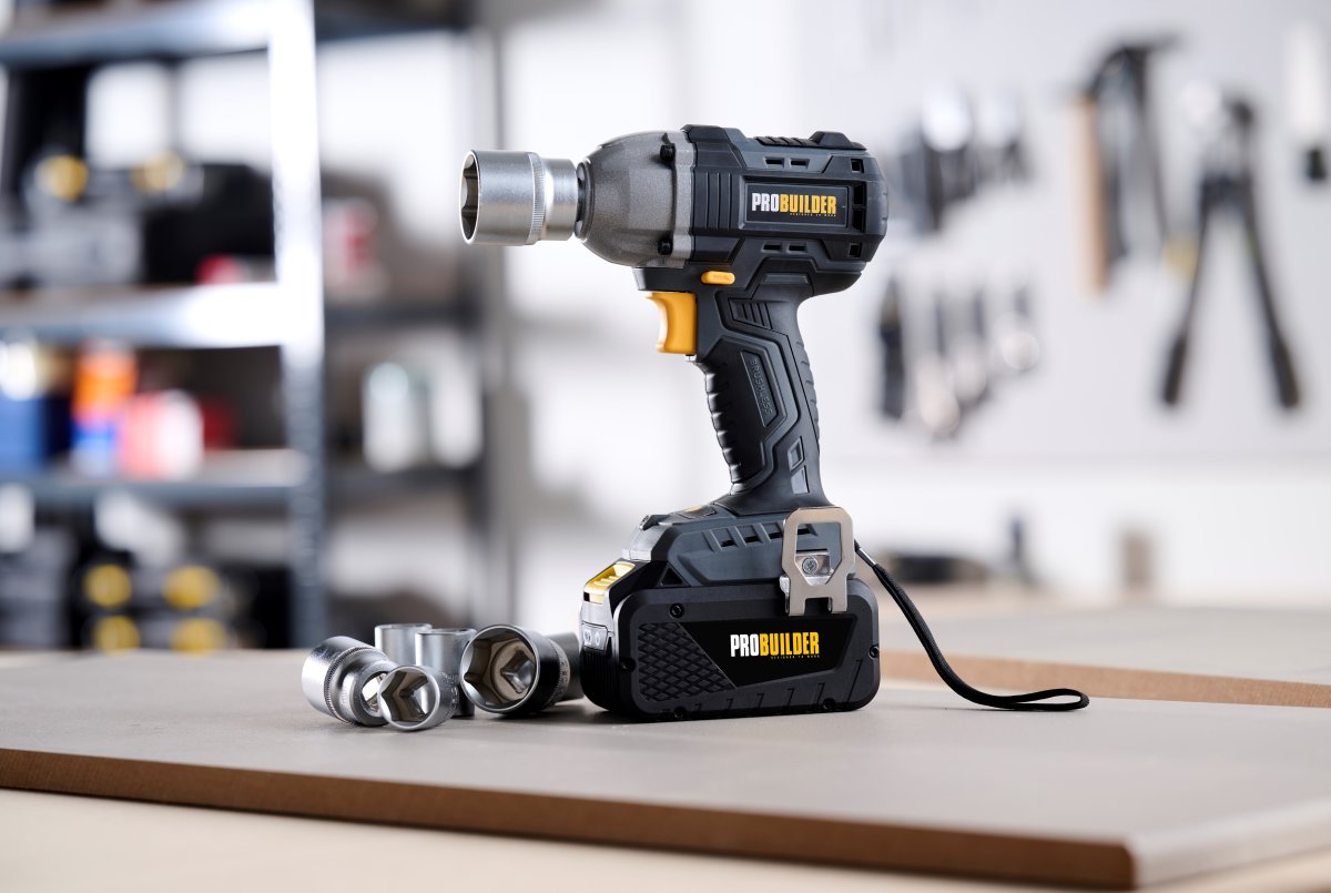 Probuilder kolborstfri Hjulmutterdragare 18V/500Nm