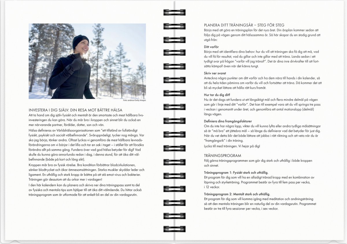 Burde 2026 Träningskalendern, A6, 2i1