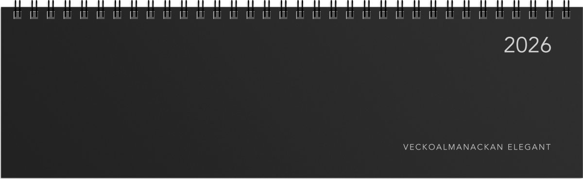 Burde 2026 Kalender, Veckoalmanackan Elegant
