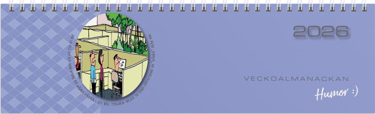 Burde 2026 Kalender, Veckoalmanackan Humor