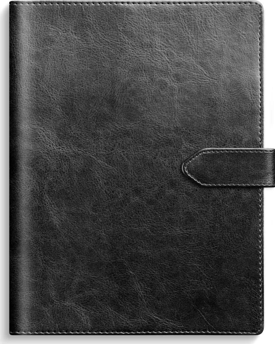 Burde 2026 Kalender Veckojournal, Konstläd., Svart