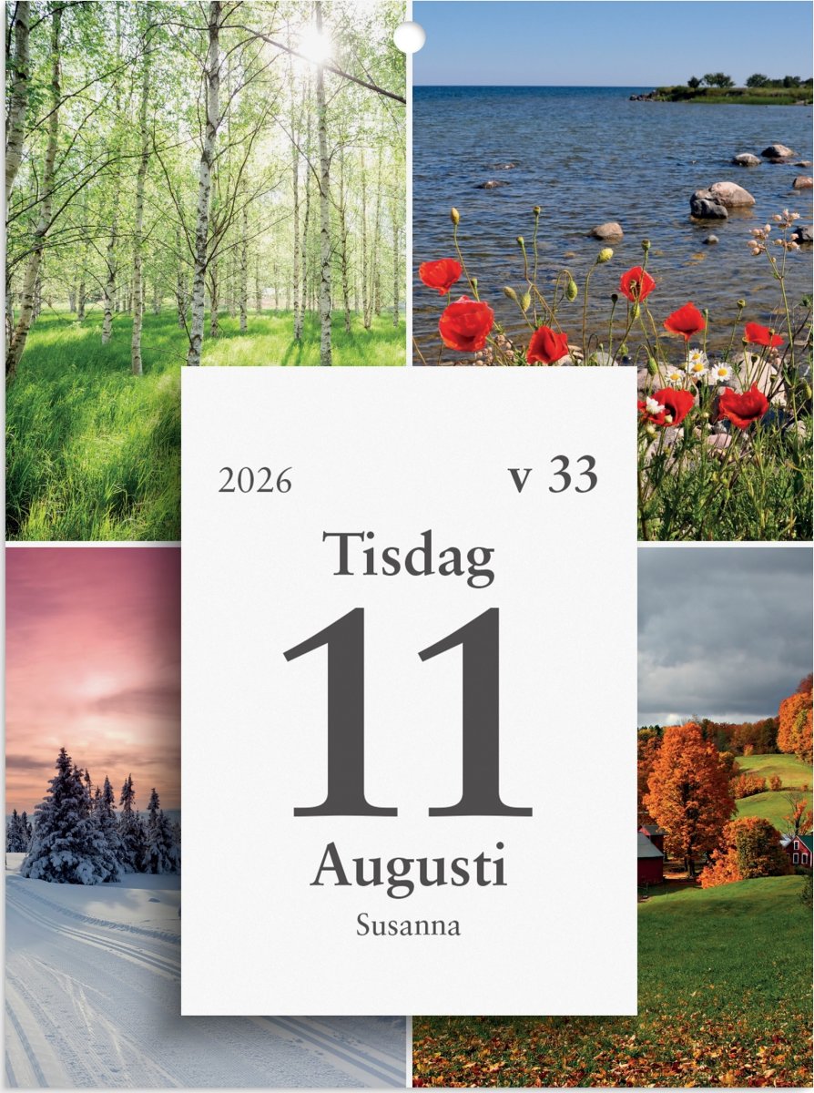 Burde 2026 Väggplån, Årstiderna, Dagblock