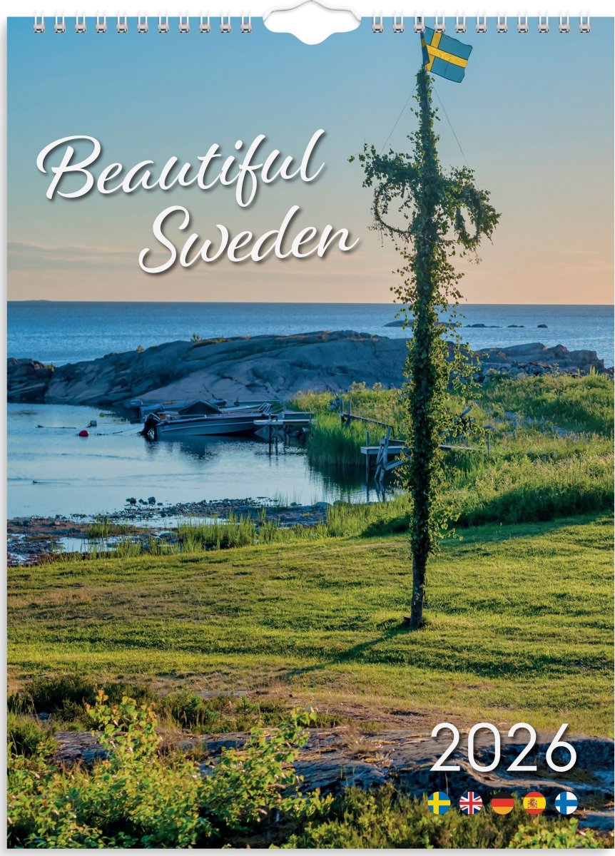 Burde 2026 Väggkalender, Beautiful Sweden