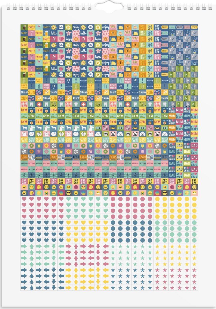 Burde 2026 Väggkalender, Doodle