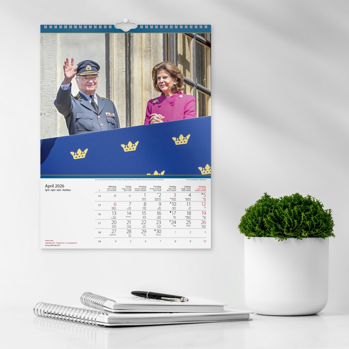 Burde 2026 Väggkalender, Kungafamiljen