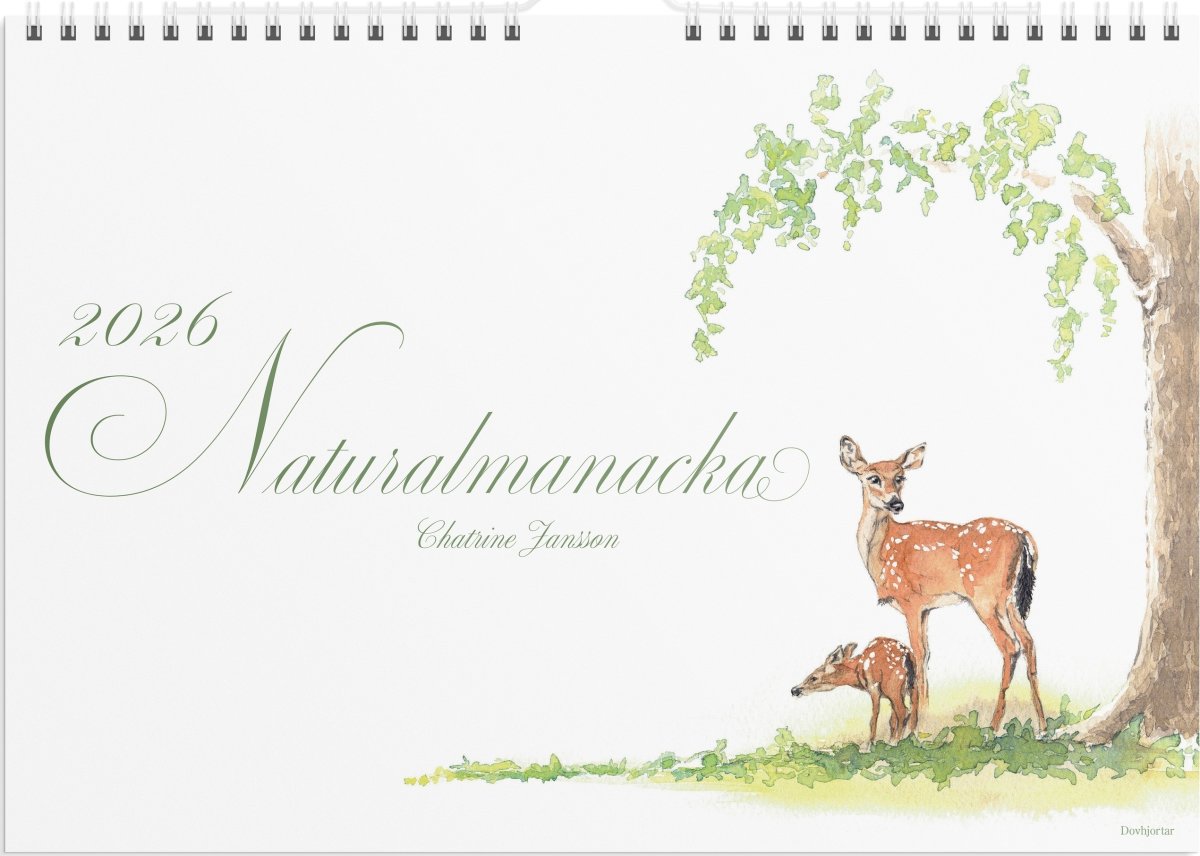 Burde 2026 Väggkalender, Naturalmanacka