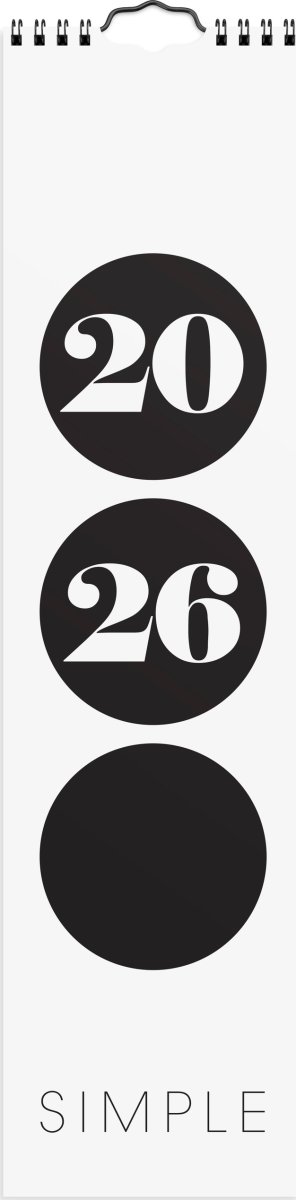Burde 2026 Väggkalender, Simple