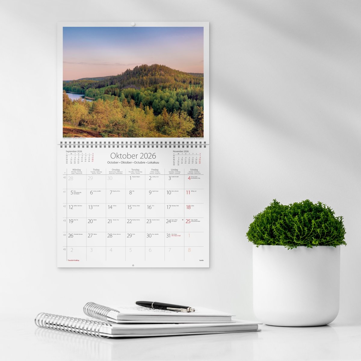 Burde 2026 Väggkalender, Svenska Kusten