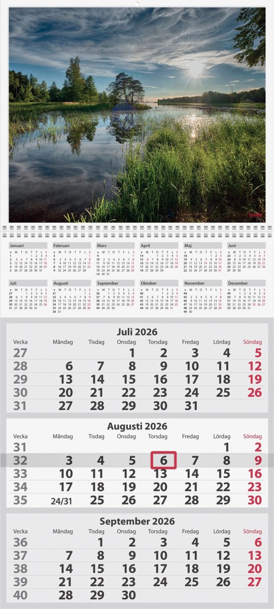 Burde 2026 Väggkalender, Trebello