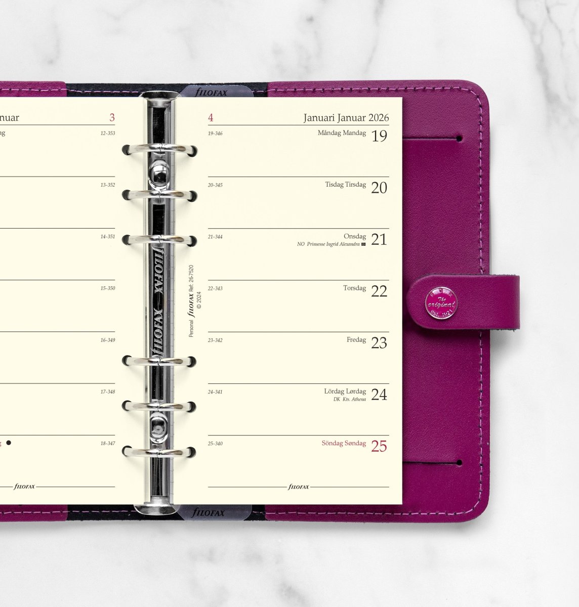 Filofax 2026 Refill | Personal | Vecka