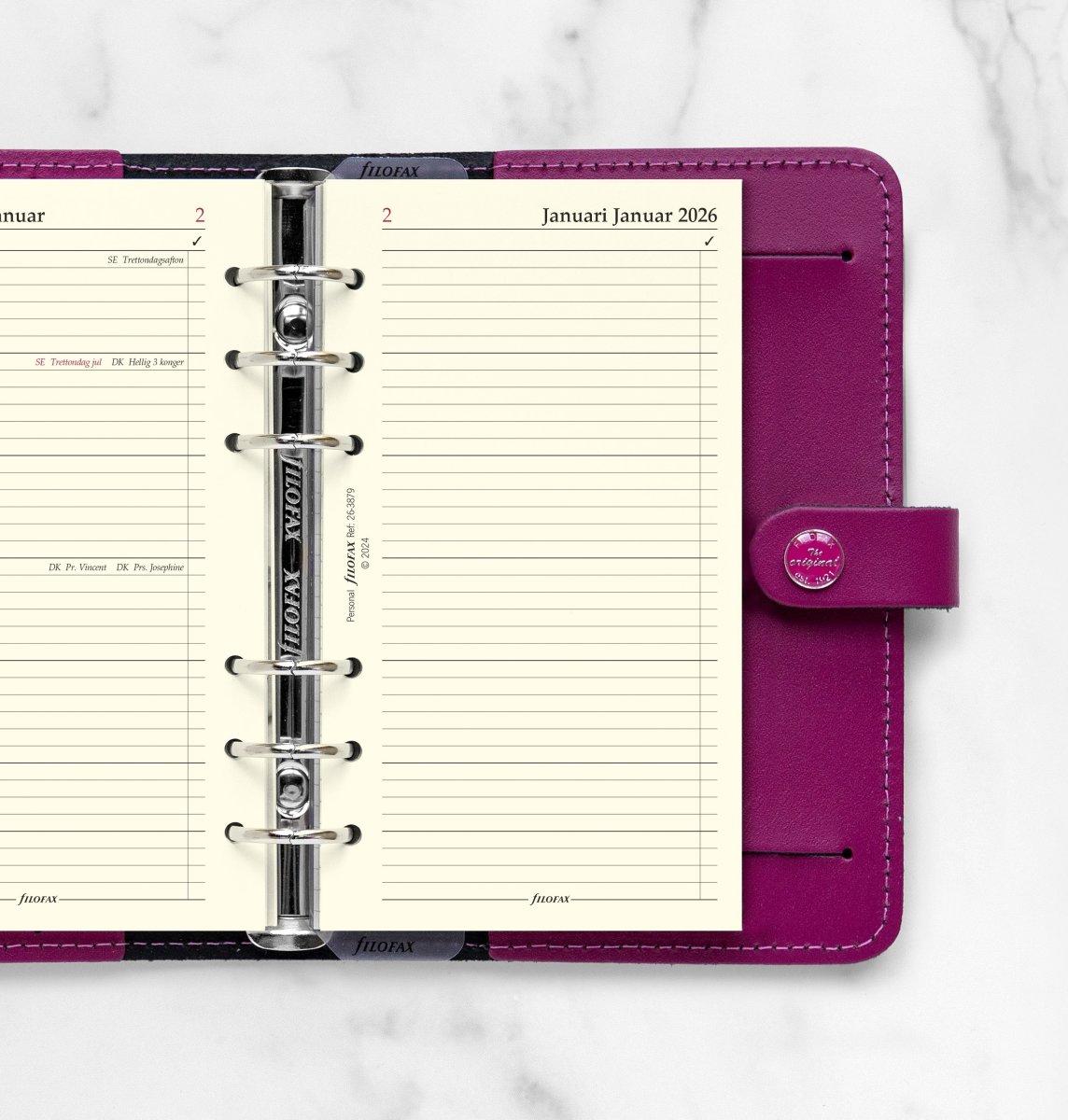 Filofax 2026 Refill | Personal | Vecka+Anteckning