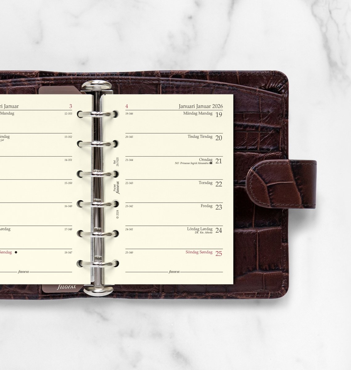 Filofax 2026 Refill | Pocket | Vecka