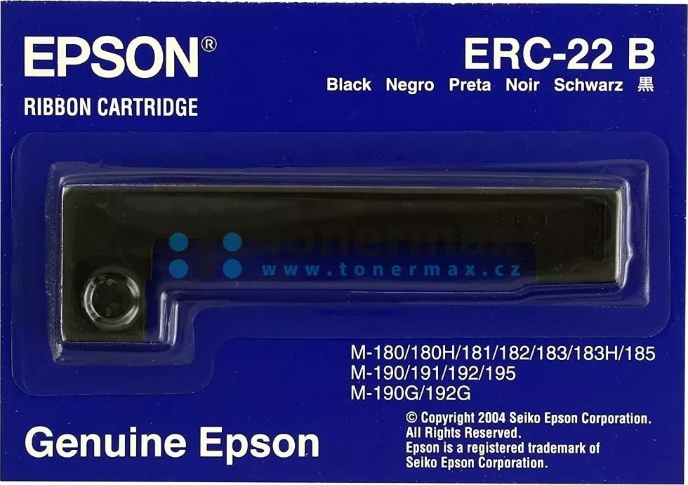 Epson ERC-22B färgband, svart