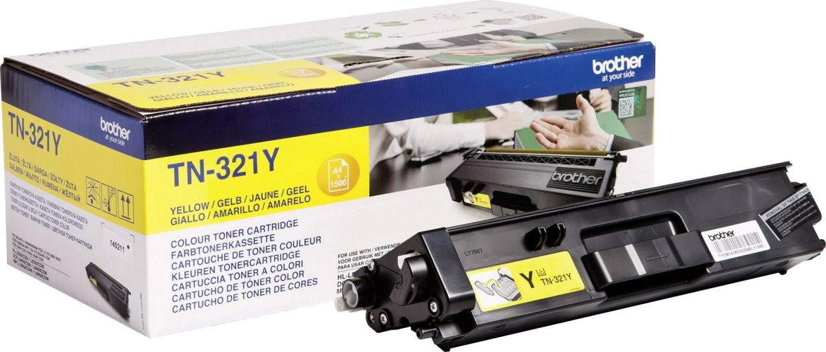 Lasertoner Brother TN321Y Gul 1500 sidor
