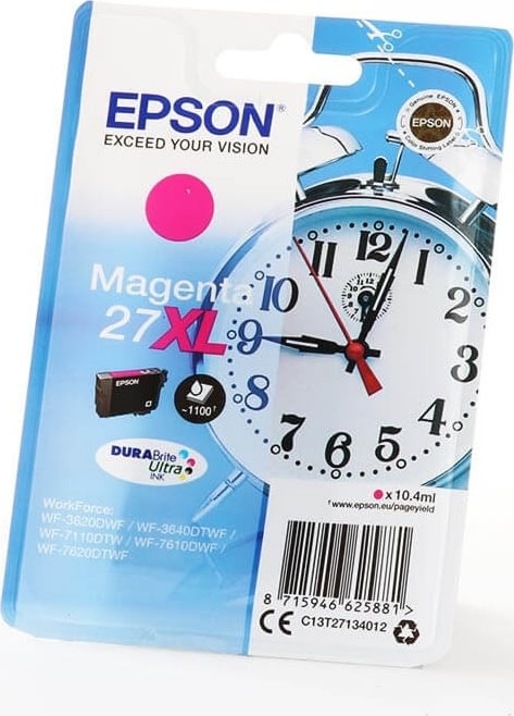 Bläckpatron Epson 27XL Svart 1100 sidor