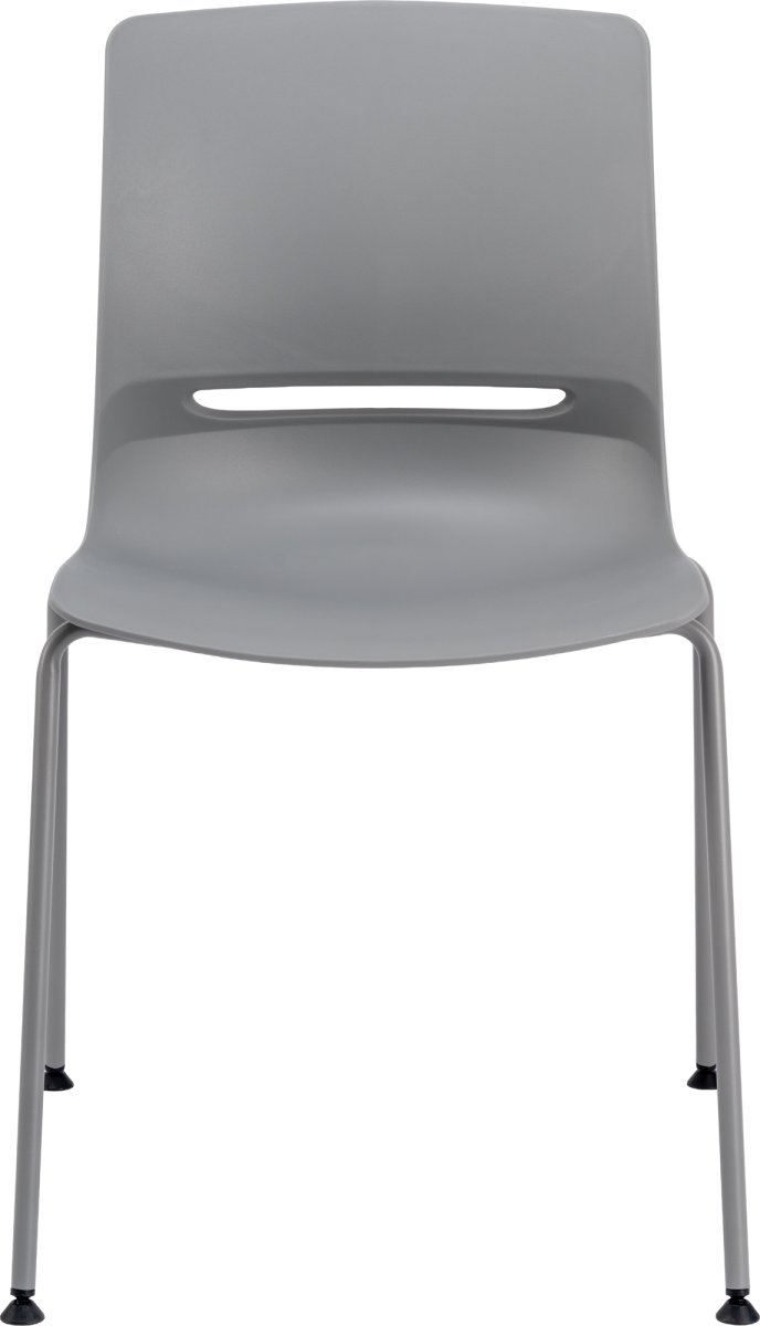 Denver kantinstol u. dyna, grå, 2 st,