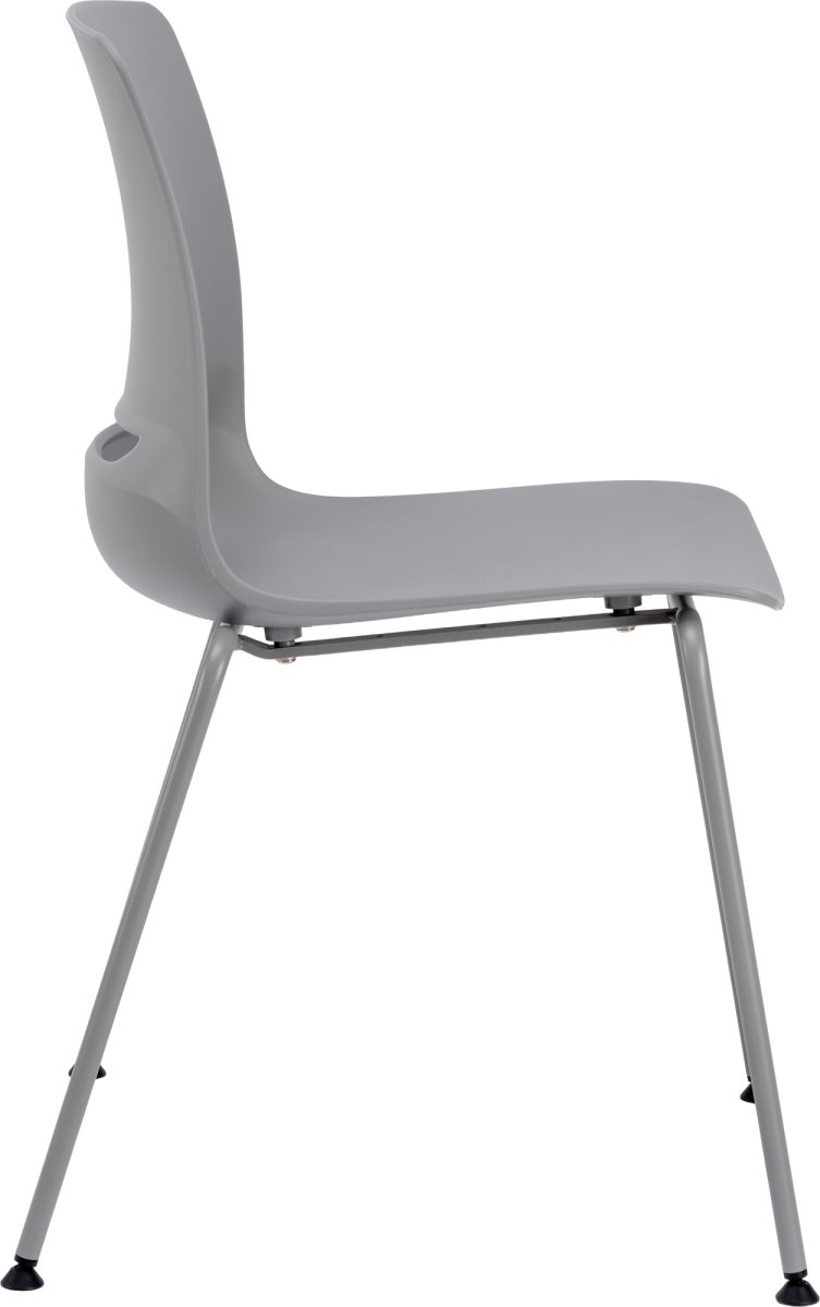 Denver kantinstol u. dyna, grå, 2 st,