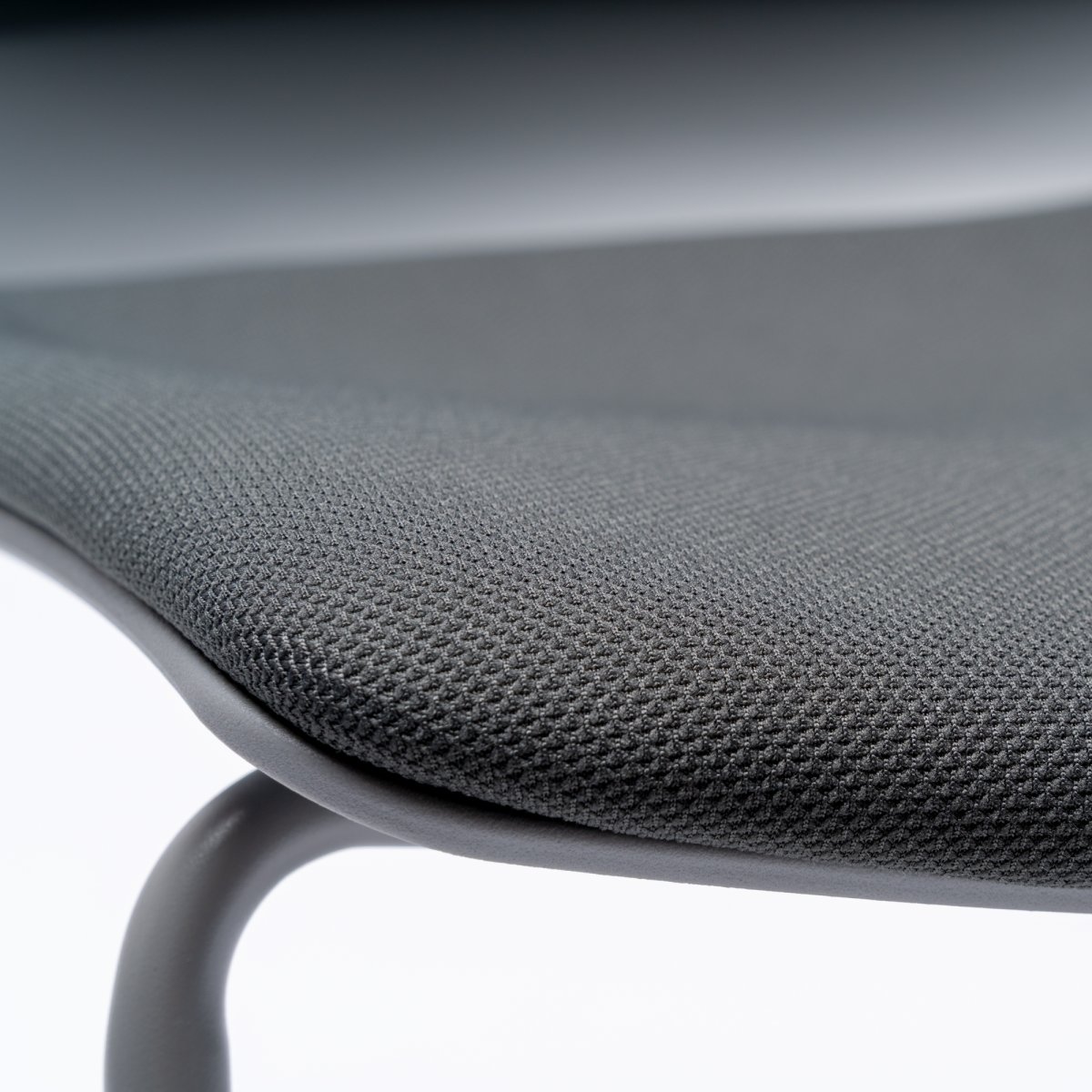 Denver hög mötesstol m. dyna, grå, 2 st