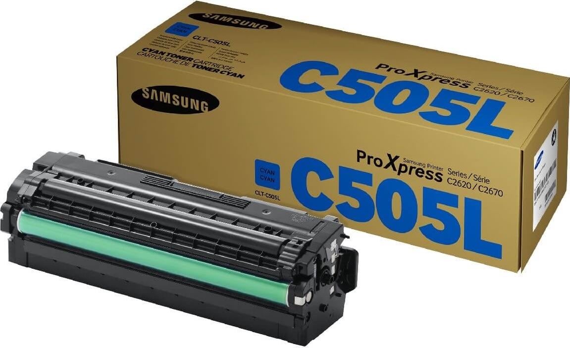 Lasertoner Samsung CLT-C505L/ELS Blå 3500 sidor.