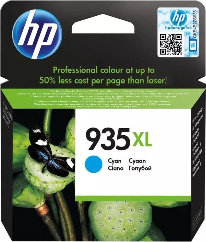Bläckpatron HP 935XL/C2P24AE Blå 825 sidor
