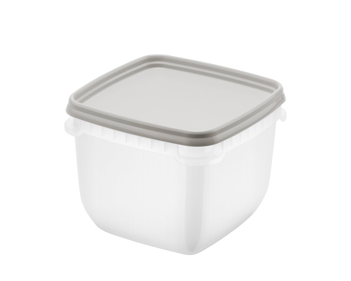 Frysförvaringslåda, gråbrun, 0,75L, 4 st.