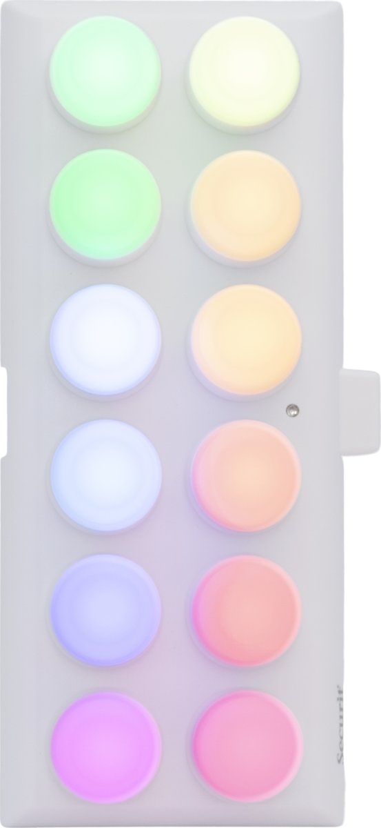 Securit® Amsterdam LED värmeljus, 12 st., multi